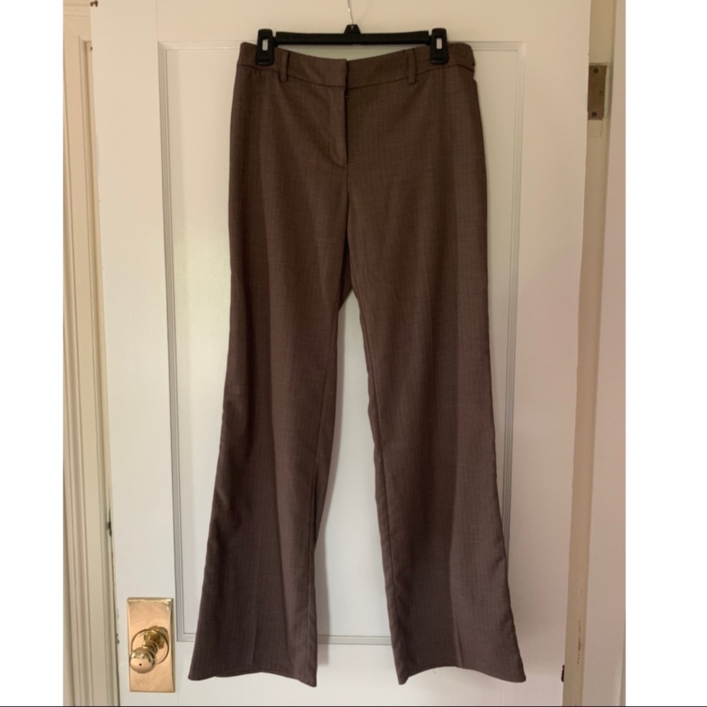 New York and Company Brown Stretch Dress Pants